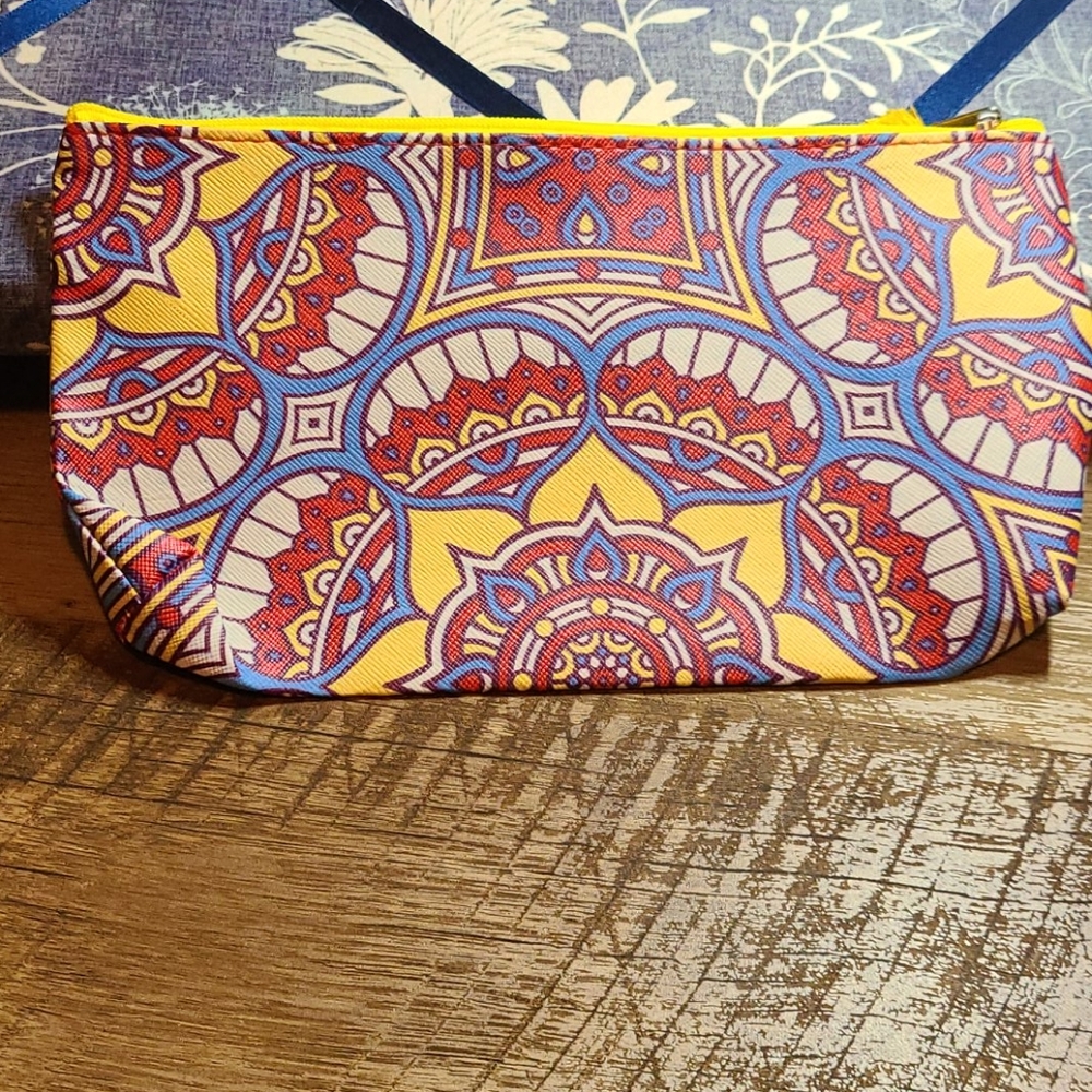 Tribal Print Cosmetic Zip bag